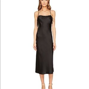 Marysia Black Silk Slip Dress / Coverup